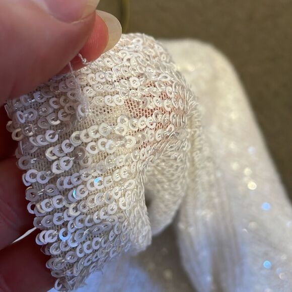 Nookie Treasure Sequin Jumpsuit in White M - Picture 11 of 13